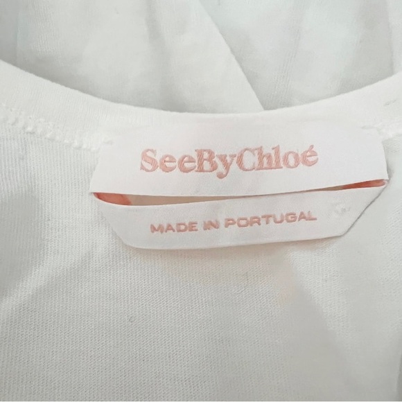 See By Chloe Cold Shoulder Top with Ruffled Sleeves - excellent condition! - Picture 2 of 4